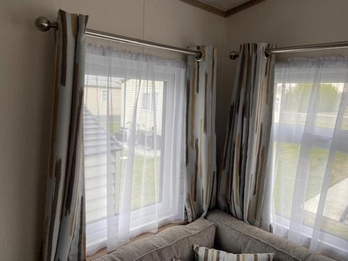 Te koop nieuwe gordijnen en overgordijnen voor stacaravan., Caravans en Kamperen, Stacaravans, Ophalen