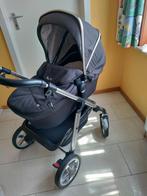 kinderwagen met reiswieg en kinderzit, Kinderen en Baby's, Kinderwagens en Combinaties, Zo goed als nieuw, Combiwagen, Verstelbare duwstang