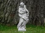 Statue de Marie et de l'Enfant, pleine pierre, blanche et gr, Jardin & Terrasse, Pierre, Enlèvement ou Envoi, Neuf