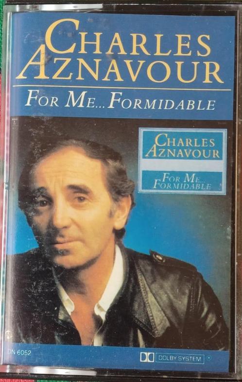 Cassette// CHARLES AZNAVOUR// For me....formidable //, Cd's en Dvd's, Cassettebandjes, Ophalen of Verzenden