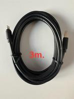 Lightning naar USB kabel (voor Apple) - 3m., Ophalen of Verzenden, Nieuw, Apple iPhone