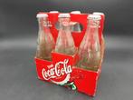 oud kratje van 6 glazen flesjes Coca Cola, jaar 1999, Verzamelen, Verpakking, Ophalen of Verzenden, Zo goed als nieuw