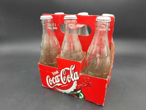 oud kratje van 6 glazen flesjes Coca Cola, jaar 1999, Collections, Marques & Objets publicitaires, Comme neuf, Emballage, Enlèvement ou Envoi