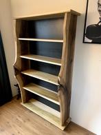 Twee unieke kasten van massief hout met industriële look, Ophalen, Gebruikt, Met lade(s), 150 tot 200 cm