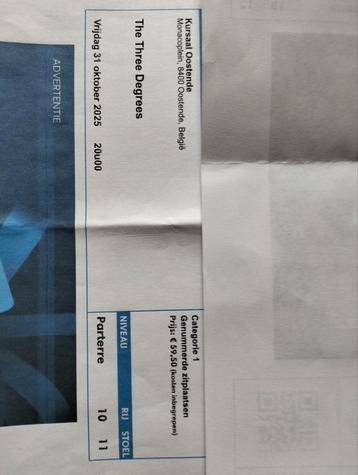 2 X The Three Degrees  beschikbaar voor biedingen