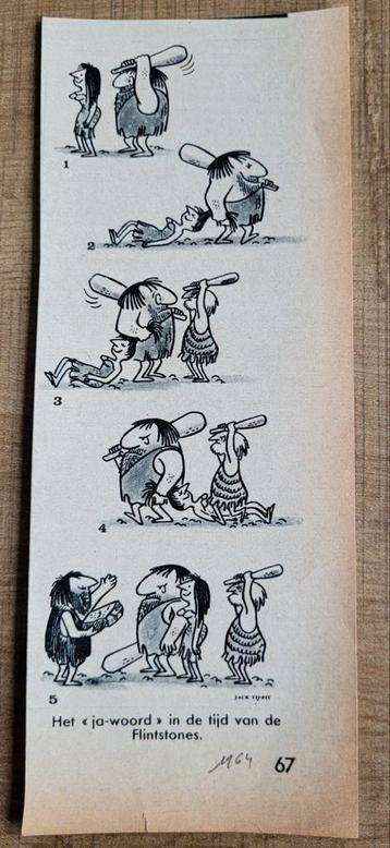 Oud stripknipsel: Tijdperk Flintstones (1964) beschikbaar voor biedingen