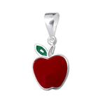 Rode appel 925 Sterling zilveren kinderhanger, Nieuw, Hanger, Ophalen of Verzenden