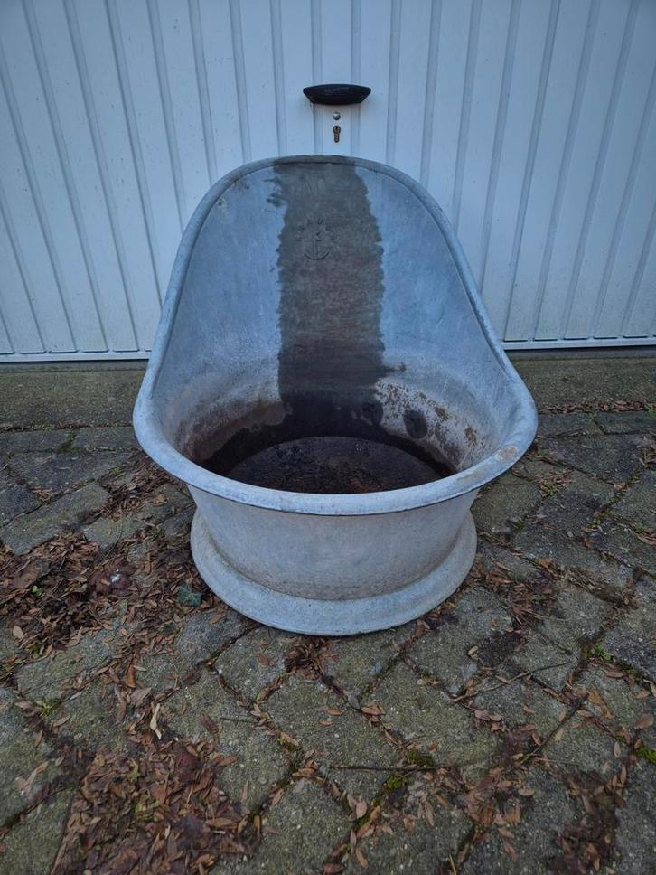 Antieke krauss zinken zitbad teil, Jardin & Terrasse, Bacs à fleurs & Jardinières, Balcon, Jardin, Enlèvement