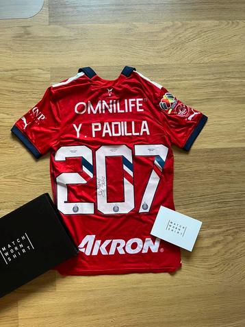 Match issued maillot Chivas Guadalajara Jonathan Padilla, Enlèvement ou Envoi, Utilisé