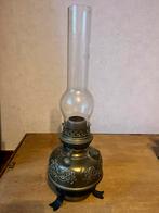 Antieken koperen olielamp, Antiek en Kunst, Ophalen