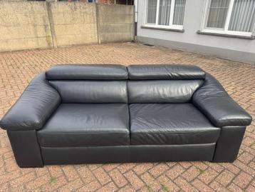 Zwarte Lederen Designzetel  beschikbaar voor biedingen