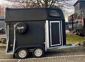 Hotra 1.5 paardentrailer, Enlèvement, Utilisé, Bois, Remorque 1½ cheval