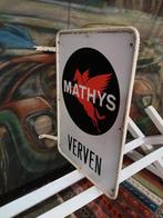 Zeldzaam vintage Mathys verven uithangbord⁷, Ophalen of Verzenden, Gebruikt