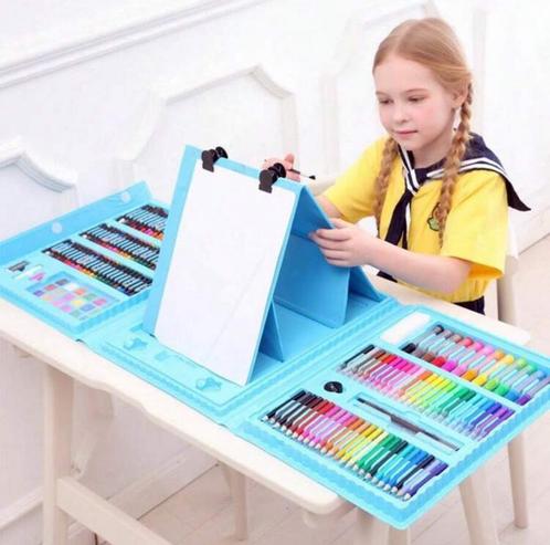 Teken- en Verfset voor Kinderen – 208-delig –Perfect Cadeau!, Kinderen en Baby's, Speelgoed | Educatief en Creatief, Nieuw, Ophalen of Verzenden