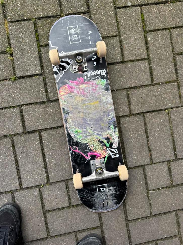 Professioneel skateboard, Sport en Fitness, Skateboarden, Zo goed als nieuw, Skateboard, Ophalen