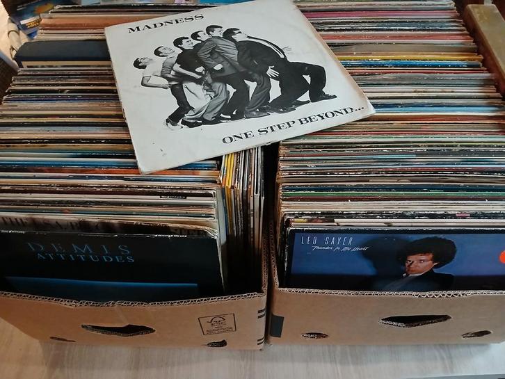 Lot +/- 300 vinyl platen, Cd's en Dvd's, Vinyl | Pop, Gebruikt, Ophalen