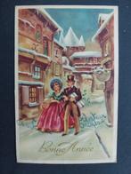 Nieuwjaar  oude prentkaart Bonne Année, Verzamelen, Ophalen of Verzenden, Gelopen, Feest(dag)