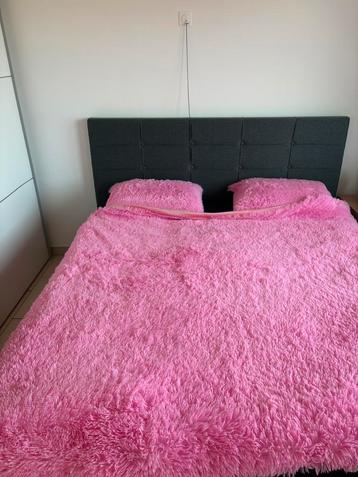 Dekbedset 200x180 roze fluffy, Enlèvement ou Envoi, Neuf