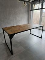 Eettafel, combo hout en metaal, Huis en Inrichting, Ophalen, Gebruikt, Metaal
