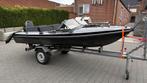 Boot+ trailer (vaarbewijs vrij!) met vlaggenbrief, Watersport en Boten, Speedboten, Ophalen, Zo goed als nieuw