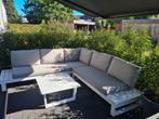 Loungeset wit, Tuin en Terras, Ophalen, Zo goed als nieuw, Aluminium, 6 zitplaatsen