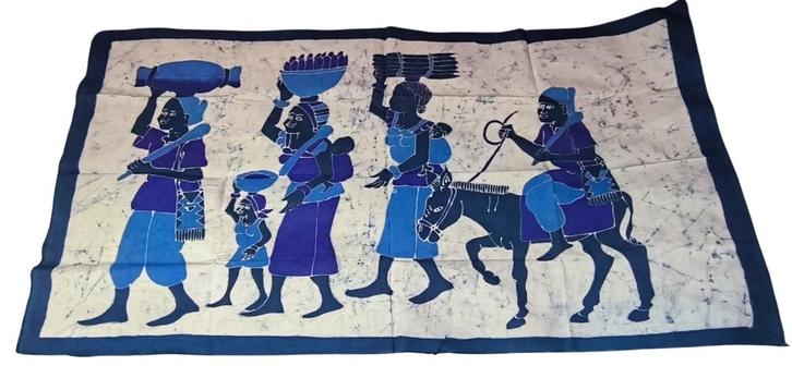 Batik Burkina Faso, Antiek en Kunst, Kunst | Niet-Westerse kunst, Ophalen of Verzenden