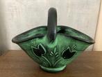 Groen stenen bloemenmand, Tuin en Terras, Bloempotten, Ophalen of Verzenden, Nieuw, Aardewerk, Tuin