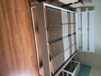 Bed, Huis en Inrichting, Slaapkamer | Bedden, Ophalen, Wit, Tweepersoons, Zo goed als nieuw