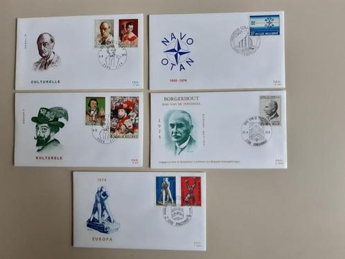 Vijf FDC van nr P.416 tot en met P.420a, Postzegels en Munten, Postzegels | Thematische zegels, Gestempeld, Ophalen of Verzenden