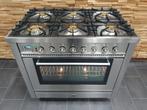 🔥Luxe Boretti Fornuis 90cm rvs + rvs 1 oven 6 pits, Elektronische apparatuur, Fornuizen, 60 cm of meer, Ophalen of Verzenden