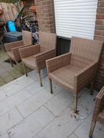 4 tunstoelen van riet, Ophalen