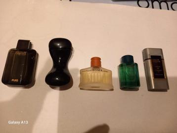 Orginele vintage miniatuur parfumflesjes heren., Verzamelen, Ophalen of Verzenden, Zo goed als nieuw, Miniatuur