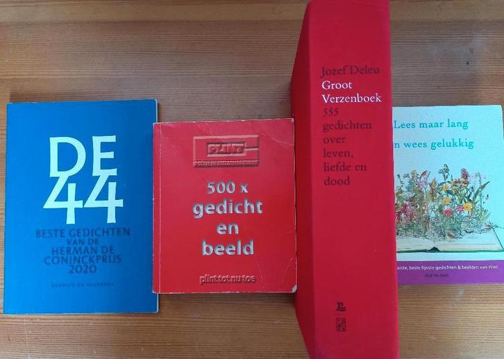 Quatre livres de poésie (NL), Livres, Poèmes & Poésie, Utilisé, Plusieurs auteurs, Enlèvement