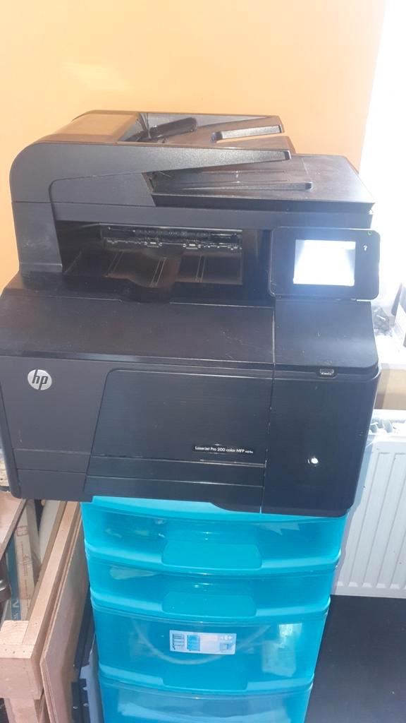 HP laserjet pro, Computers en Software, Printers, Gebruikt, All-in-one, Laserprinter, Faxen, Kleur printen, Kopieren, Mailen, Scannen