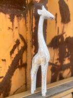 Met de hand gekerfd hout beeld giraffe, Antiek en Kunst, Kunst | Beelden en Houtsnijwerken, Ophalen of Verzenden