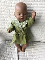 84. Babyborn: Nieuwe groene badjas in waffelkatoen, Ophalen of Verzenden, Nieuw, Babypop