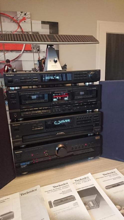 Chaîne Hi-fi Technics avec Antenne et Baffles, TV, Hi-fi & Vidéo, Chaîne Hi-fi, Utilisé, Deck cassettes ou Lecteur-enregistreur de cassettes