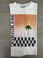 T-shirt Calvin Klein - maat S, Wit, Ophalen of Verzenden, Zo goed als nieuw, Korte mouw