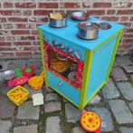 houten keukentje voor kinderen + vele leuke keukenspulletjes, Comme neuf, Jouer à la cuisine, Bois, Enlèvement