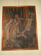 Schilderij van C. Van Craenenbroeck pianoles, Antiek en Kunst, Ophalen of Verzenden