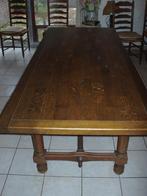 Tafel en stoelen, Huis en Inrichting, Ophalen, Gebruikt, 200 cm of meer, 50 tot 100 cm