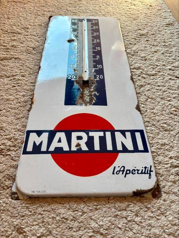 Thermomètre émaillée martini emaille bord, Collections, Enlèvement ou Envoi