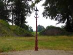 Forse Lantaarnpaal - 320 cm - Gietijzer  met Zwarte Kap, Ophalen of Verzenden
