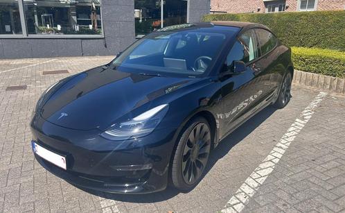 Tesla model 3 performance 14750km, Auto's, Tesla, Particulier, Model 3, Zwart, Vierwielaandrijving, Ophalen