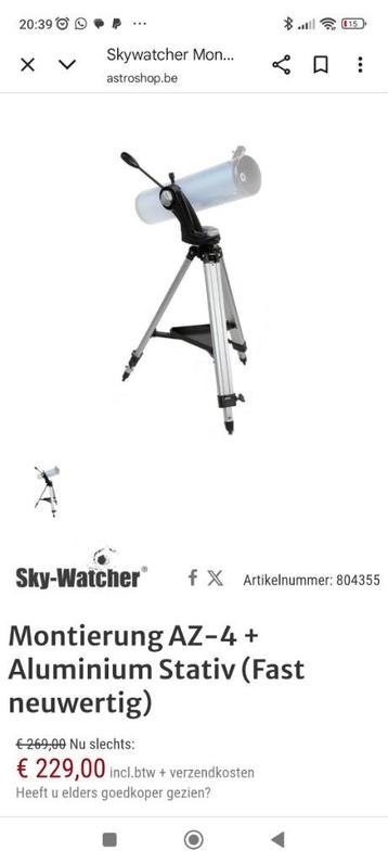 statief sky te koop. Zo goed als nieuw! beschikbaar voor biedingen