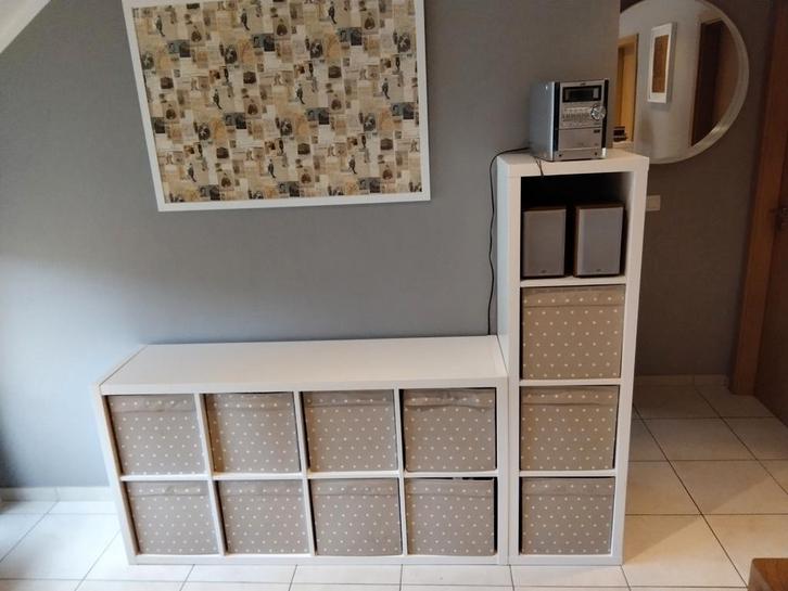 Ikea ea KALLAX meubelset, Huis en Inrichting, Kasten | Kleerkasten, Zo goed als nieuw, Minder dan 50 cm, 25 tot 50 cm, Met plank(en)