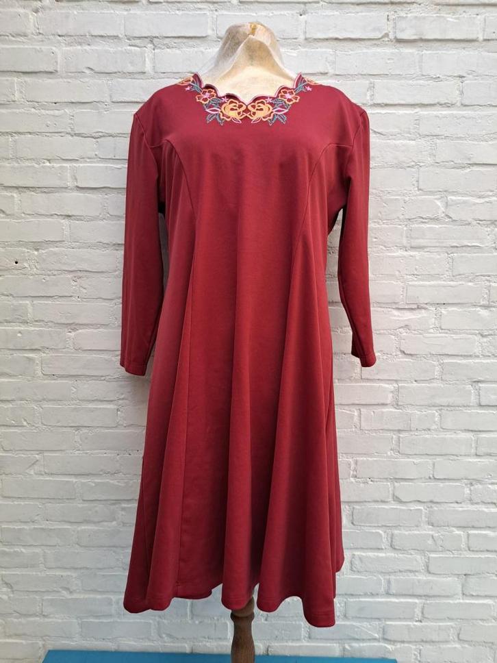 rode getailleerde jurk, Vêtements | Femmes, Robes, Porté, Taille 46/48 (XL) ou plus grande, Enlèvement ou Envoi