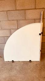 Hoektabletten 2 stuks 97cm x 2,5 cm dik wit pvc afgeboord, Ophalen, Zo goed als nieuw