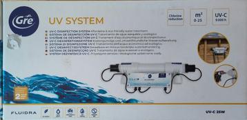 Système de désinfection par UV pour piscines jusqu'à 25 m3. 