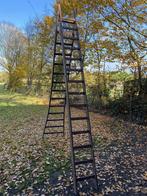 Grote houten ladder, Doe-het-zelf en Bouw, Ladders en Trappen, Ophalen, Gebruikt, Ladder, Opvouwbaar of Inschuifbaar